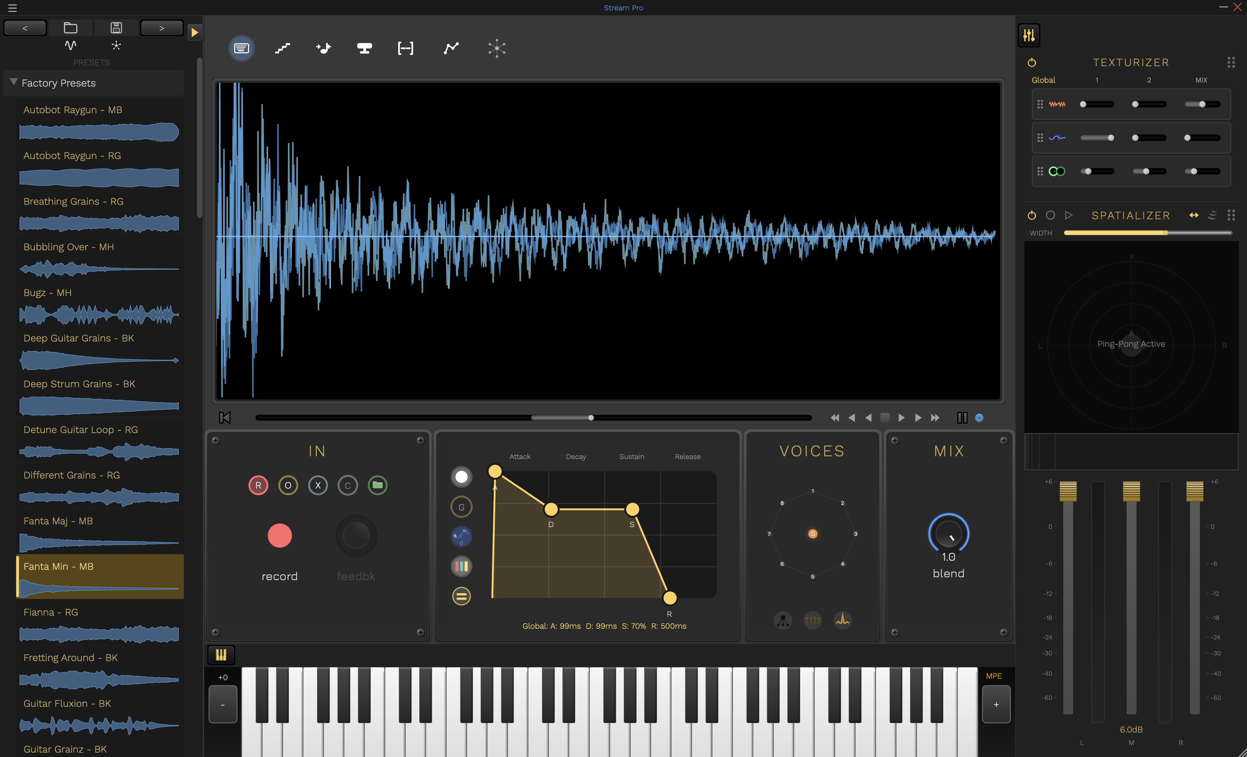 Stream Pro Audio Plugin Interface